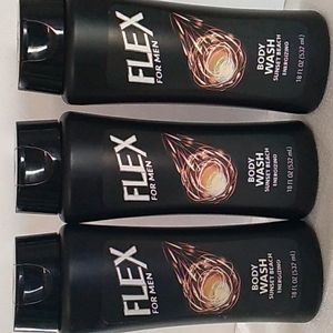 Flex for men body wash sunset Beach energizing 18 oz Bundle Of 3